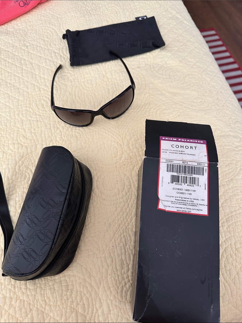 Oakley Cohort Sunglasses — Black Frame with Grey Gradient Lenses
